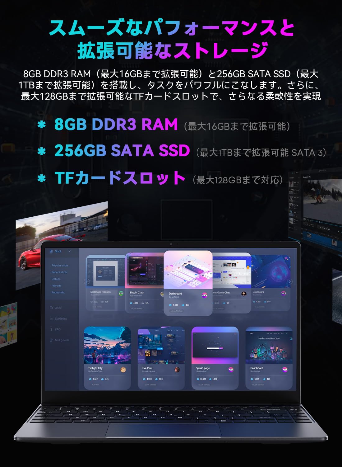 持ち運びに便利/小型/2世代Core-i3/Webカメラ/大容量HDD/薄型軽量 61Qjj9QFEtL.jpg